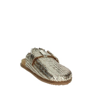 Sabot 90 sandali con tacco oro - Product Image 5