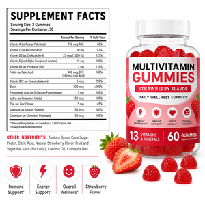 Gomitas Multivitamínicas al por Mayor, Fórmula 13 en 1 con 300mcg de Biotina y Citrato de Zinc, Apoyo Diario para el Bienestar, <span class=keywords><strong>Pectina</strong></span>, OEM - Product Image 6