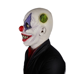 Mal <span class=keywords><strong>Joker</strong></span> Masque Halloween Carnaval Fête Horreur Tueur Clown Masques En Latex Effrayant LED Yeux Clown Masque Tête Couverture Cadeau De Vacances - Product Image 3