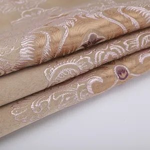 100% polyester inherently fireproof blackout turkey curtains jacquard fabric