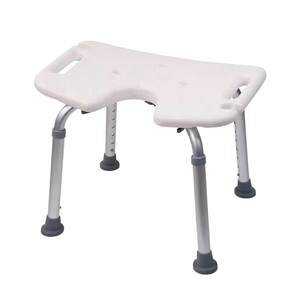 Shunkangtai Aluminum Alloy U-Shaped Shower <b>Stool</b> <b>Height</b> <b>Adjustable</b> Non-Slip Bath Chair For Elderly Pregnant Disabled - Product Image 5