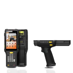 Telefono robusta Pda a lunga distanza da 4.0 pollici Android 9 Qr Uhf Rfid Scanner di codici a barre Pda portatile a infrarossi di base del supermercato