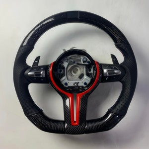 Volantes de Fibra de Carbono LED Personalizados para <span class=keywords><strong>BMW</strong></span> F30 F10 F15 F36 F20 F22 F25 F32 M3 M4 M5 X5 E46 <span class=keywords><strong>E60</strong></span> E70 E90 E91 E92 - Product Image 5