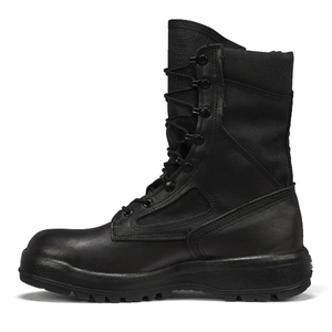 TSB21-5  Promoción de Stock  Botas de Combate de Cuero Negro Liso DMS - Product Image 2