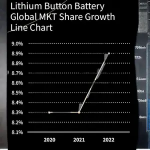 रिमोट कंट्रोल उच्च प्रदर्शन उत्पाद शैली के लिए CR2032 3.0V प्राथमिक लिथियम बटन बैटरी