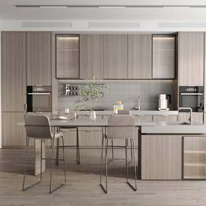 SANTOPOVA Armoires de cuisine sur mesure pour toute la maison, intégrées au mur, au sol et aux portes d'armoires avec cuisinières, design intégré pour la maison - Product Image 2