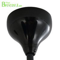 Ventilador de techo Breezelux estilo europeo Ingeniería Comercial ventilador de techo de hoja ABS silencioso para sala de estar sin luz