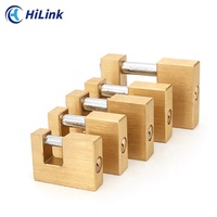 Cadenas rectangulaire en cuivre personnalisé de 50mm en laiton antirouille à usage intensif Serrure de porte carrée de sécurité supérieure de type rectangle Candado