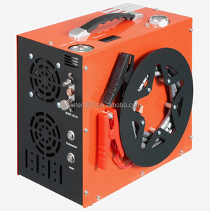 <span class=keywords><strong>Compresseur</strong></span> d'<span class=keywords><strong>air</strong></span> PCP 5800 PSI/40 MPa 350 W portable 12 V - Système de refroidissement intégré par <span class=keywords><strong>eau</strong></span> et ventilateur, arrêt automatique - Product Image 2