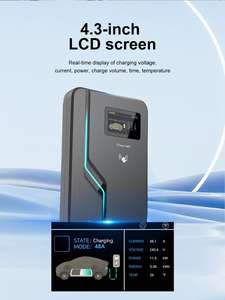 เครื่องชาร์จรถยน<span class=keywords><strong>ต</strong></span>์ไฟฟ้าแบบติดผนัง 7kW/9.6kW/11.5kW เฟสเดียว ได้รับการรับรองมาตรฐาน UL FCC SAE J1772 Type 1 - IP55  พร้อมระบบ RFID/WiFi สำหรับใช้ในบ้านและเชิงพาณิชย์ - Product Image 2
