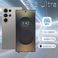 Smartphone S26 Ultra NFC pour paiement mobile, écran 6,9 pouces 120Hz, Android 15, 16 Go RAM, 1 To Stockage, 108 MP, 8000 mAh, Processeur Deca Core MTK Dimensity Series, 5G, Double SIM