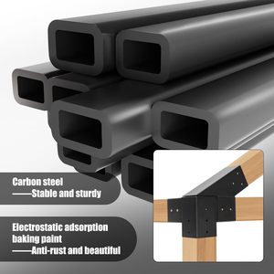 30 °   <span class=keywords><strong>Kit</strong></span> de supports pour pergola inclinée, ensemble complet pour pergola en bois de 4 x 4 pouces, <span class=keywords><strong>kit</strong></span> de supports résistant aux intempéries pour abris de voiture, jardins - Product Image 5