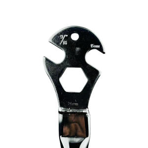 Clé à vélo 15-24 mm, outil de démontage d'axe de pédale, outil manuel en métal, poignée noire, outil de réparation pour l'entretien des vélos - Product Image 3