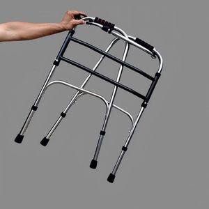 Aide à la marche en acier inoxydable réglable en hauteur pour personnes âgées et handicapées, dispositif d'assistance à la mobilité - Product Image 4