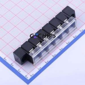 KF48SM-9.5-6P Barrier Terminal Block Through hole Component (THT),P=9.5mm Connector With Cover Plate 9.5mm 1x6P Straight Pin - Product Image 1