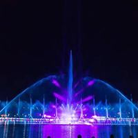 Fuente Musical para Parque Acuático al Aire Libre Controlada por DMX/PLC