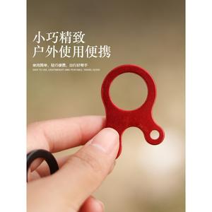 Outdoor Windproof Aluminum Alloy <b>Tent</b> Tarp Pull Rope Snail Buckle Paracord Tension Adjustment Plate Anti-Slip <b>Tent</b> Accessories - Product Image 4