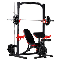 Gimnasio Comercial Power Cage Incline Bench Smith Machine Gym Squat Rack Exercise Training Equipment Smith Home Gym Machine