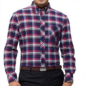 เสื้อเชิ้ตผู้ชายผ้าฝ้าย 100% แขนยาว คอปกติดกระดุม พิมพ์ลายดิจิตอล ลายเรียบ ระบายอากาศได้ดี ไม่เป็นขุย รับผลิตแบบ OEM - Product Image 1