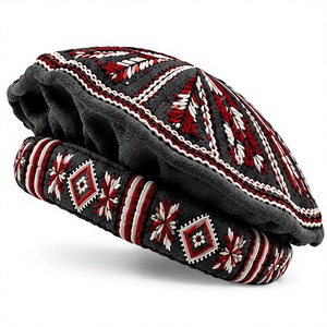 Gorros Afganos para Hombre al por Mayor, Gorro Pakol de Lana Hecho a Mano de Primera Calidad, Gorro Tradicional Chitrali Pashtun para Invierno, Gorros Afganos para Hombre Suaves y Cálidos OEM - Product Image 6