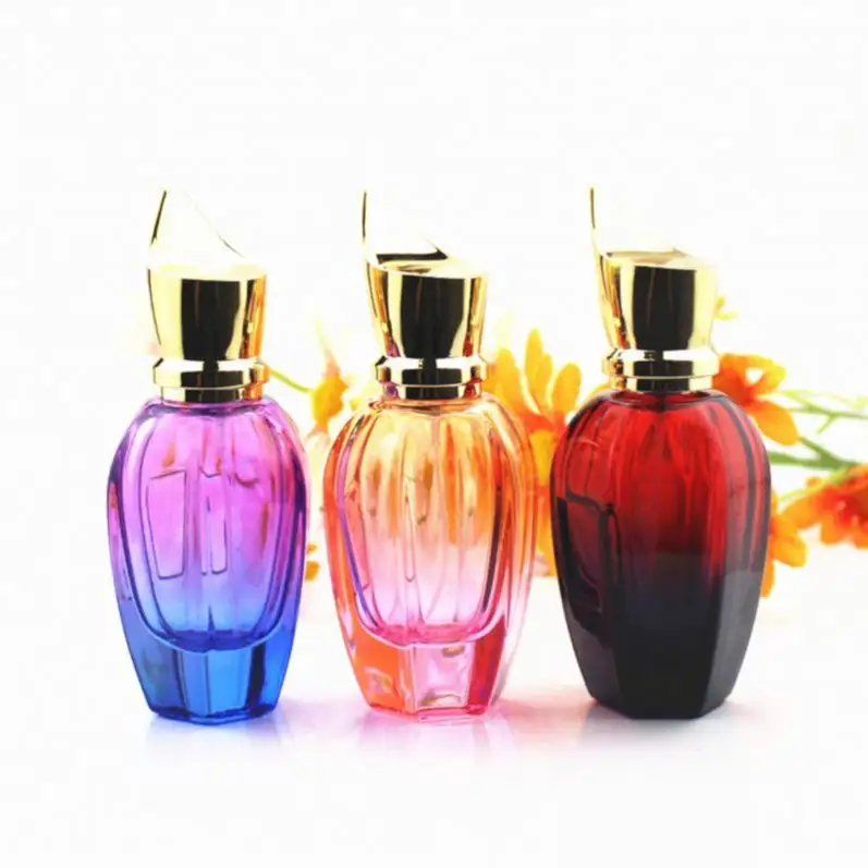 Atacado 100 Ml colorido Perfume Garrafa De Vidro 50ml redondo vidro parfum garrafa em estoque