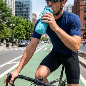 Botella de Agua Plegable Impresa en 3D con Tapa de Rosca, OEM ODM, Taza Portátil Deportiva para Exteriores, Colores para Auto - Product Image 5