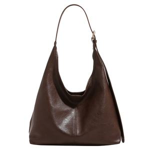 Nouveauté : Sac seau à fermeture éclair de style rétro pour femmes, sac à bandoulière en similicuir de grande capacité pour le travail et les occasions décontractées - Product Image 5