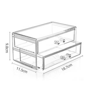 Rouge à lèvres crayon à sourcils maquillage brosse organisateur boîte Transparent en plastique prévention de la poussière dessus de Table <span class=keywords><strong>commode</strong></span> tiroir cosmétique stockage - Product Image 3