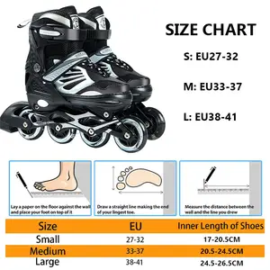 2024 Novidade patinação em linha com 4 rodas para crianças patins piscantes para crianças