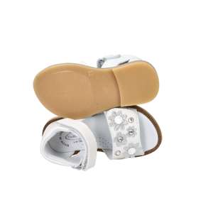 Balducci Children's White Sandal 22 Cm Heel <b>Flat</b> Sandals - Product Image 6