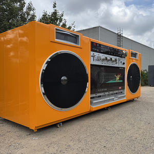 Cabine Luban, maison préfabriquée créative géante en forme de capsule radio, pour café, salon de thé au <span class=keywords><strong>lait</strong></span>, espace de villégiature - Product Image 6