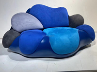 Nouveau design chaise en forme de nuage chaise de loisirs confortable salon chaise de canapé en tissu de mousse haute densité