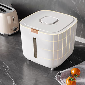 Récipient de stockage des aliments Seau à riz scellé étanche à l'humidité domestique Bacs de stockage en plastique de grande capacité - Product Image 6