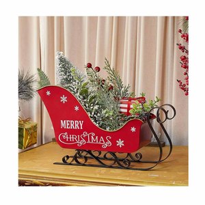 Prix de gros bon marché Traîneau de Noël en métal pour les ornements de Noël - Product Image 1