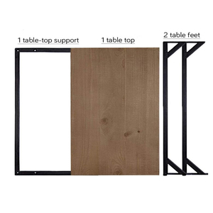 Mesa de sofá de madera en forma de C con cajón, Tobogán lateral para portátil debajo del sofá cama para sala de estar o uso en Hotel - Product Image 6