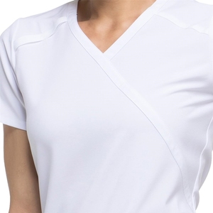 Uniformes Médicos Essentials <span class=keywords><strong>Doctor</strong></span> Mock Wrap Top para Unisex con Elasticidad en Cuatro Direcciones y Absorción de Humedad - Product Image 3