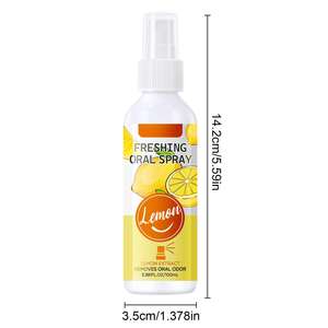 Spray Rafraîchisseur Buccal Personnalisé Apaisant pour <span class=keywords><strong>la</strong></span> <span class=keywords><strong>Bouche</strong></span> Sèche, Haleine Fraîche Longue Durée, Saveur Citron Menthe, Élimine les Mauvaises Odeurs - Product Image 3