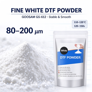 Adhésif thermofusible en polyuréthane TPU à faible émissivité blanche, haute température, point de fusion élevé, poudre fine DTF pour l'emballage - Product Image 1