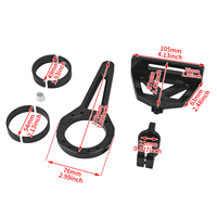 Kit d'amortisseur de direction pour moto Harley Road Glide 15-UP avec fourches avant 54mm/58mm/49mm, pièces de suspension