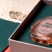 Boîte à parfum rigide de luxe personnalisée de style livre rose magnétique avec doublure en éponge réutilisable et deux flacons vaporisateurs de voyage