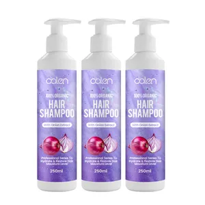 Oalen Private Label Cleansing Reduces Itchy Scalp Hair Fall Control Onion Hair Shampoo