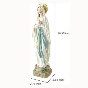 Patung Bunda Maria Perawan Maria yang Dihiasi Lukisan Tangan dari <span class=keywords><strong>Resin</strong></span>, Koleksi Religius, Kerajinan <span class=keywords><strong>Resin</strong></span>, Grosir dan Dapat Dikustomisasi - Product Image 6