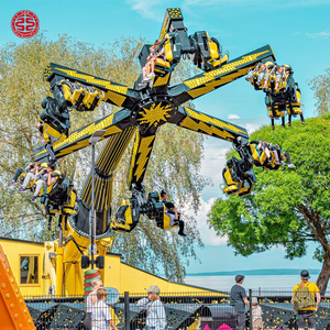 Parc d'attractions Adulte 360 Degrés Frisbee Happy Hot Wheels Attraction Thrilling Big Spinning <span class=keywords><strong>Pendule</strong></span> Swing Ride Games Hammer - Product Image 4