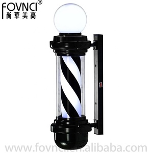 Poste <span class=keywords><strong>de</strong></span> Barbería LED, Rojo, Blanco y Azul, Logotipo <span class=keywords><strong>de</strong></span> Peluquería, Luz Giratoria Impermeable, Letrero para Salón <span class=keywords><strong>de</strong></span> Belleza, Luz <span class=keywords><strong>de</strong></span> Pared Exterior - Product Image 3
