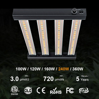 Fabricant chinois OEM ODM, logo personnalisé, conception gratuite, support IP65, barres lumineuses LED miniatures pour plantes d'intérieur, dimmables 0-10v