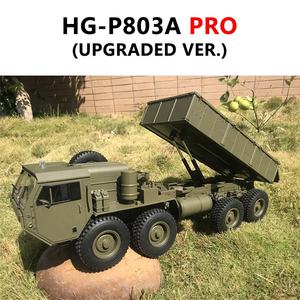 Hengguan HG-P803A trash HG P803A PRO Light Sound 1/12 EP électrique 8WD HEMTT Radio Control Car 8X8 RC Hobby <span class=keywords><strong>militaire</strong></span> Truck jouets - Product Image 2