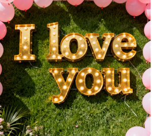 Insegna Luminosa LED Personalizzata con Lettere, Alimentazione AC/DC, Scritta 'Oh Baby <span class=keywords><strong>I</strong></span> <span class=keywords><strong>LOVE</strong></span> YOU' per Matrimoni e Feste - Product Image 3