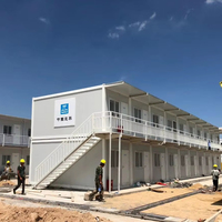 Maisons modulaires préfabriquées en conteneurs, type maisonnette, boutique, à plat, extensibles, empilables, à 2 étages, respirantes et épaissies