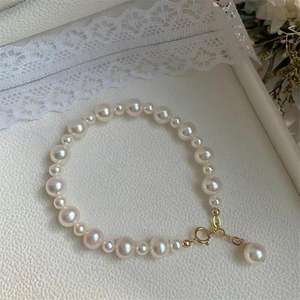 Bracelet en perles d'eau douce naturelles à dégradé de ciel étoilé de Zhizhen, magnifique et classique avec un design tendance - Product Image 1