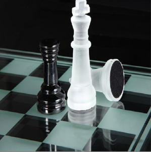 Scacchiera smart glass scacchi <span class=keywords><strong>in</strong></span> bianco e nero - Product Image 5